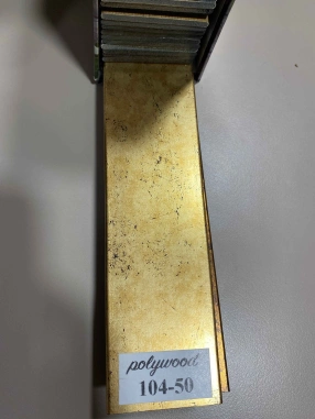 50 MM Antik Altın Ahşap Jaluzi Perde