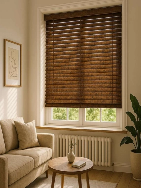 50 MM Antik Bronz Ahşap Jaluzi Perde