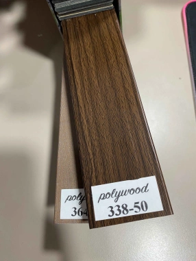 50 MM Koyu Kahverengi Ahşap Jaluzi Perde