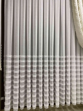 Aby Tüylü Sıralı Tül Perde