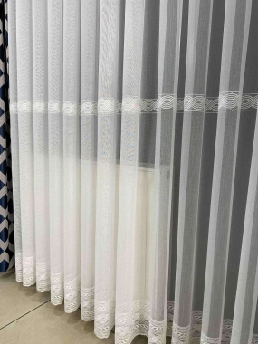 Adl İki Sıralı Tül Perde