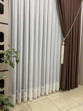 Adl Keten Etek Tül Perde