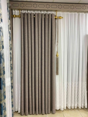 Arfa Lüks Keten Fon Perde