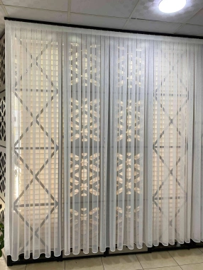 Arv 540 Mat Çizgli Düz Tül Perde