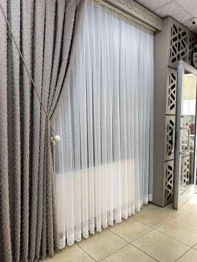 B122052 Keten Etek Tül Perde