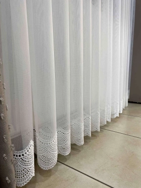 B122052 Keten Etek Tül Perde