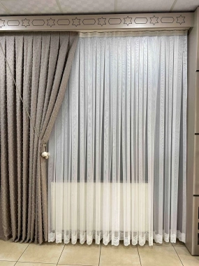 B122052 Keten Etek Tül Perde