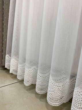 B122052 Keten Etek Tül Perde