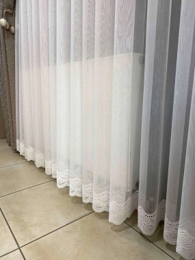 B122052 Keten Etek Tül Perde