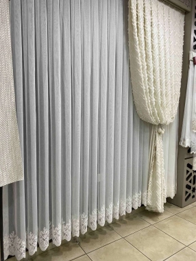 Bambu Ağaç etek Tül Perde