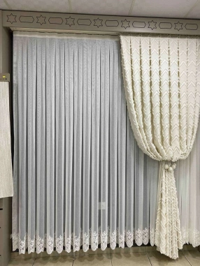 Bambu Ağaç etek Tül Perde