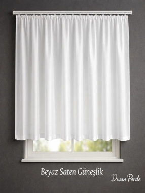 Beyaz Saten Güneşlik