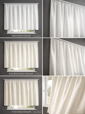 Beyaz Saten Güneşlik