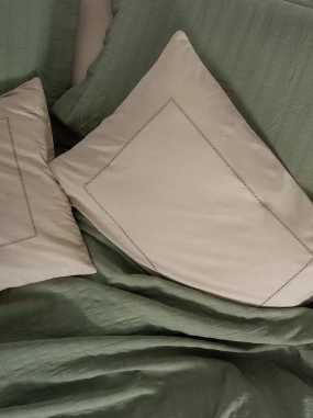 Cotton Box Çift Kişilik Yatak Örtülü Pike Takımı Natura Vilo Yeşil