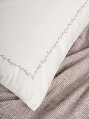 Cotton Box Embrova Şonil Çift Kişilik Pike Takımı Loom Bej