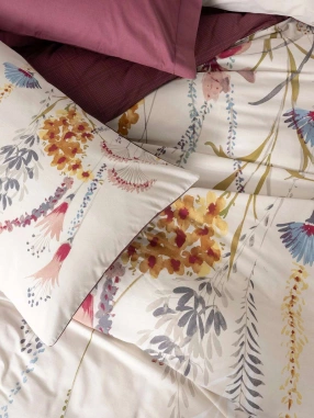 Cotton Box Modeline Tek Kişilik Nevresim Takımı Flos Bordo