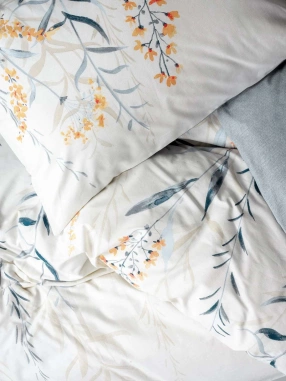 Cotton Box Modeline Tek Kişilik Nevresim Takımı Hiedra İndigo