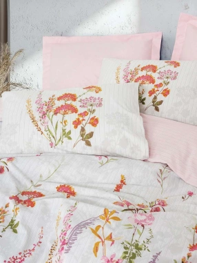 Cotton Box Modeline Tek Kişilik Nevresim Takımı Lilura Pembe