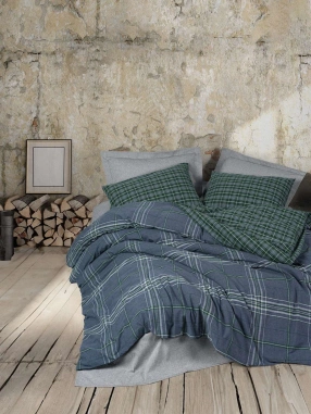 Cotton Box Natureforce Çift Kişilik Nevresim Takımı İsola Mavi