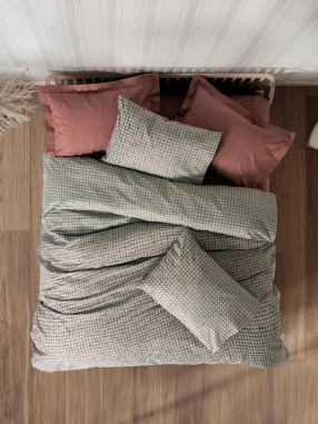 Cotton Box Petite Tek Kişilik Nevresim Takımı Mote Kiremit