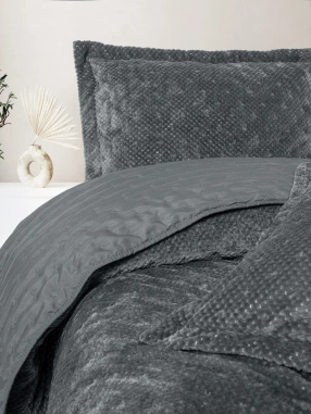 Cotton Box Softnest Tek Kişilik Yatak Örtüsü Boleta Gri