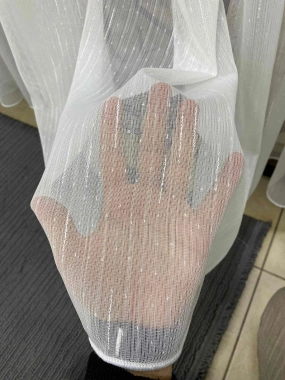 Dz 976 Çizgili Düz Tül Perde 