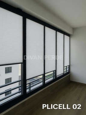 Güneş Geçirmeyen Kırık Beyaz Plicell Perde Niteflite 02