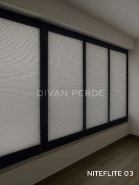 Güneş Geçirmeyen Taş Plicell Perde Niteflite 03