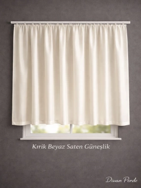 Kırık Beyaz Saten Güneşlik