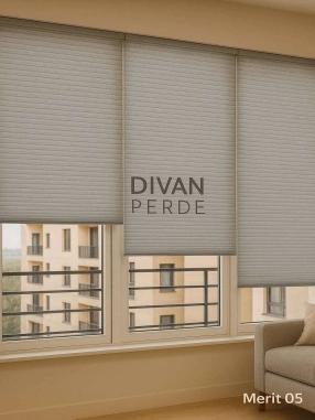 Merit Açık Gri Plicell Perde 05