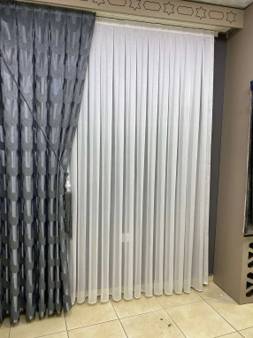 Salda Çil Beyaz Tül Perde