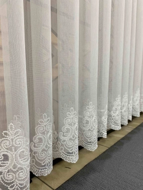 Sedef Çetin Keten Etek Tül Perde