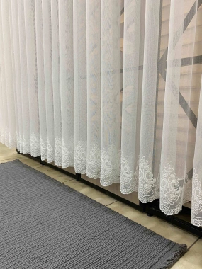 Sedef Çetin Keten Etek Tül Perde