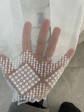 Taç 10343 Sıralı Desenli Tül Perde