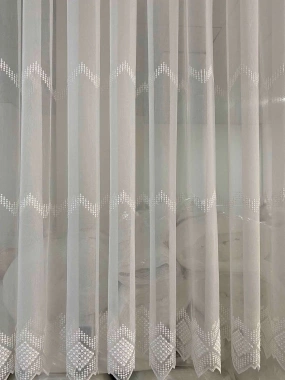 Taç 10343 Sıralı Desenli Tül Perde
