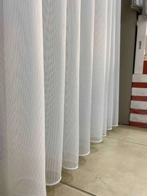 Taç 81513 İnci Zarif Çizgli Tül Perde