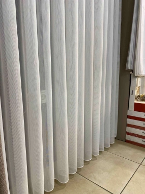 Taç 81513 İnci Zarif Çizgli Tül Perde