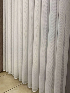 Taç 81513 İnci Zarif Çizgli Tül Perde