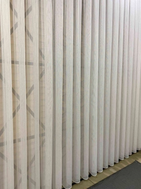 Taç Döner Nire 83305 Düz çizgili Tül Perde