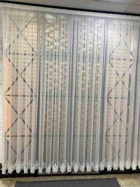 Taç Lale Etek Tül Perde