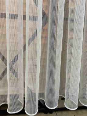 Yt 1994 Simli Çizgili Düz Tül Perde