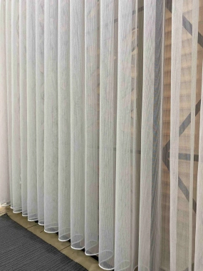 Yt 1994 Simli Çizgili Düz Tül Perde