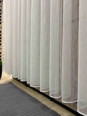 Yt 1994 Simli Çizgili Düz Tül Perde