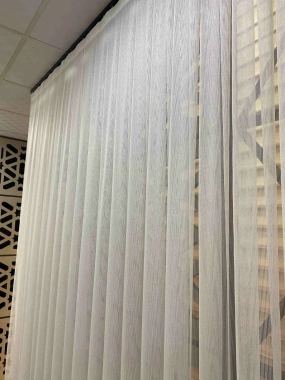 Yt 1994 Simli Çizgili Düz Tül Perde