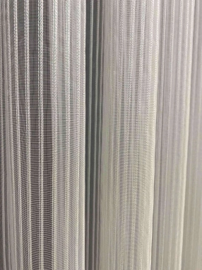 Zincir Sedef Çizgili Tül Perde