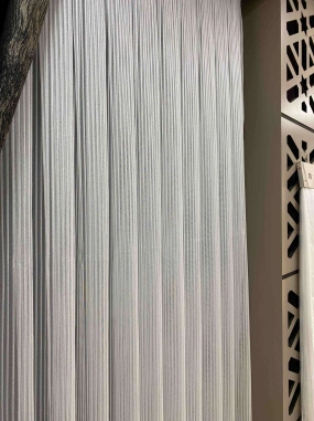 Zincir Sedef Çizgili Tül Perde
