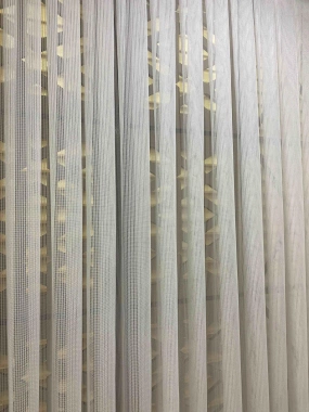 Ayna Didim Düz Çizgili Tül Perde