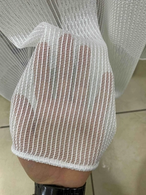 Ayna Didim Düz Çizgili Tül Perde