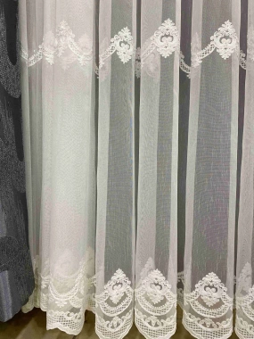 Ecl İki Sıralı Tül Perde