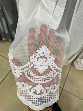 Ecl İki Sıralı Tül Perde